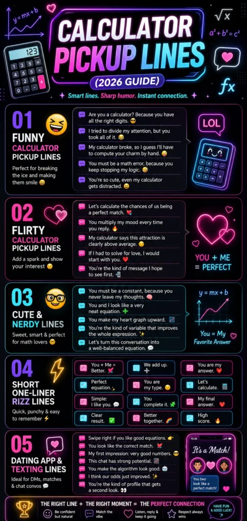 Calculator Pickup Lines