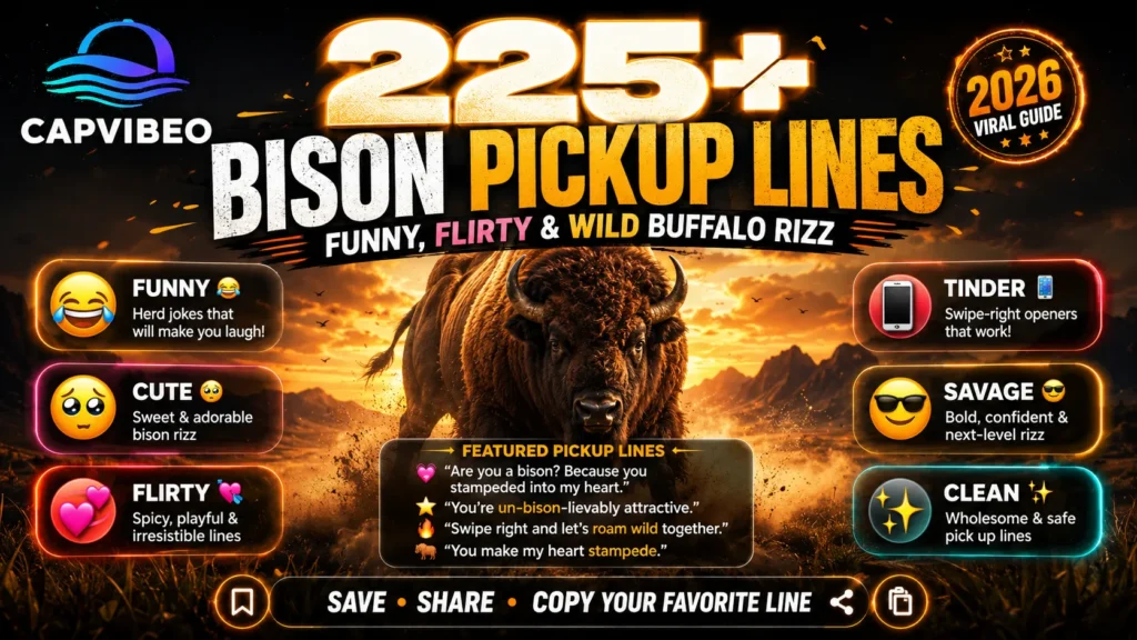 Bison Pickup Lines