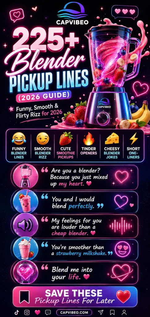 Blender Pickup Lines