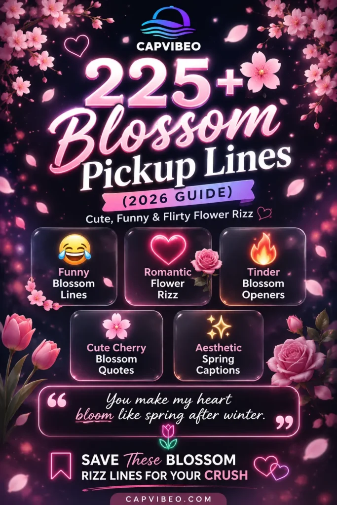 Blossom Pickup Lines