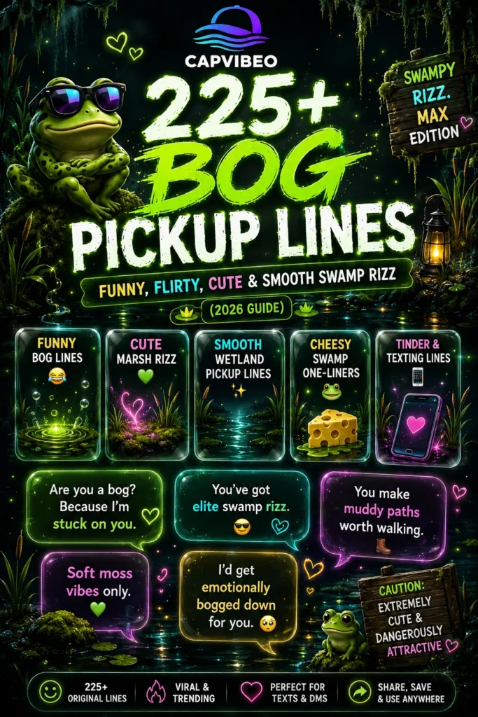 Bog Pickup Lines