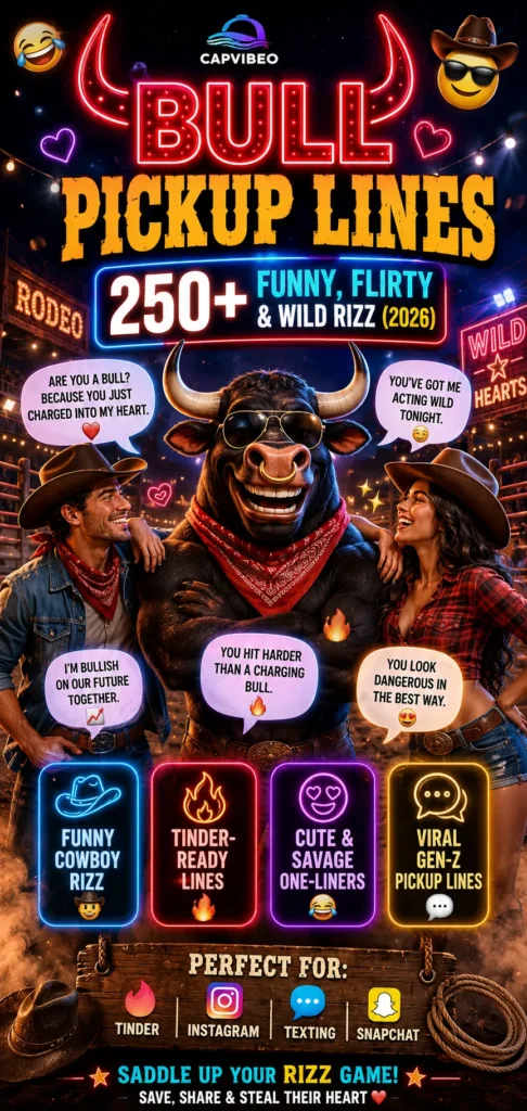 Bull Pickup Lines