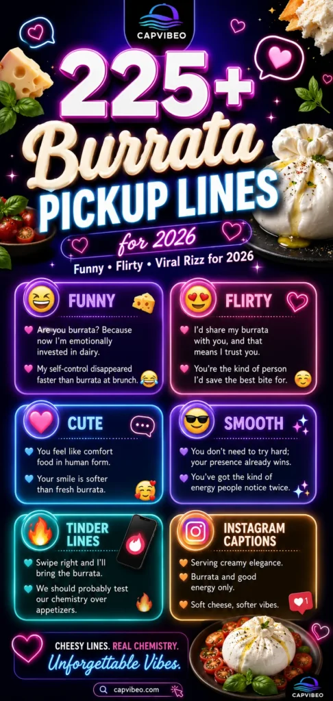 Burrata Pickup Lines