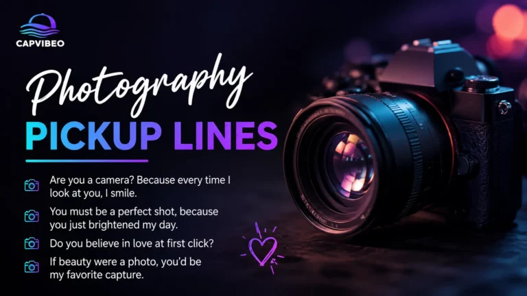 Photography Pickup Lines